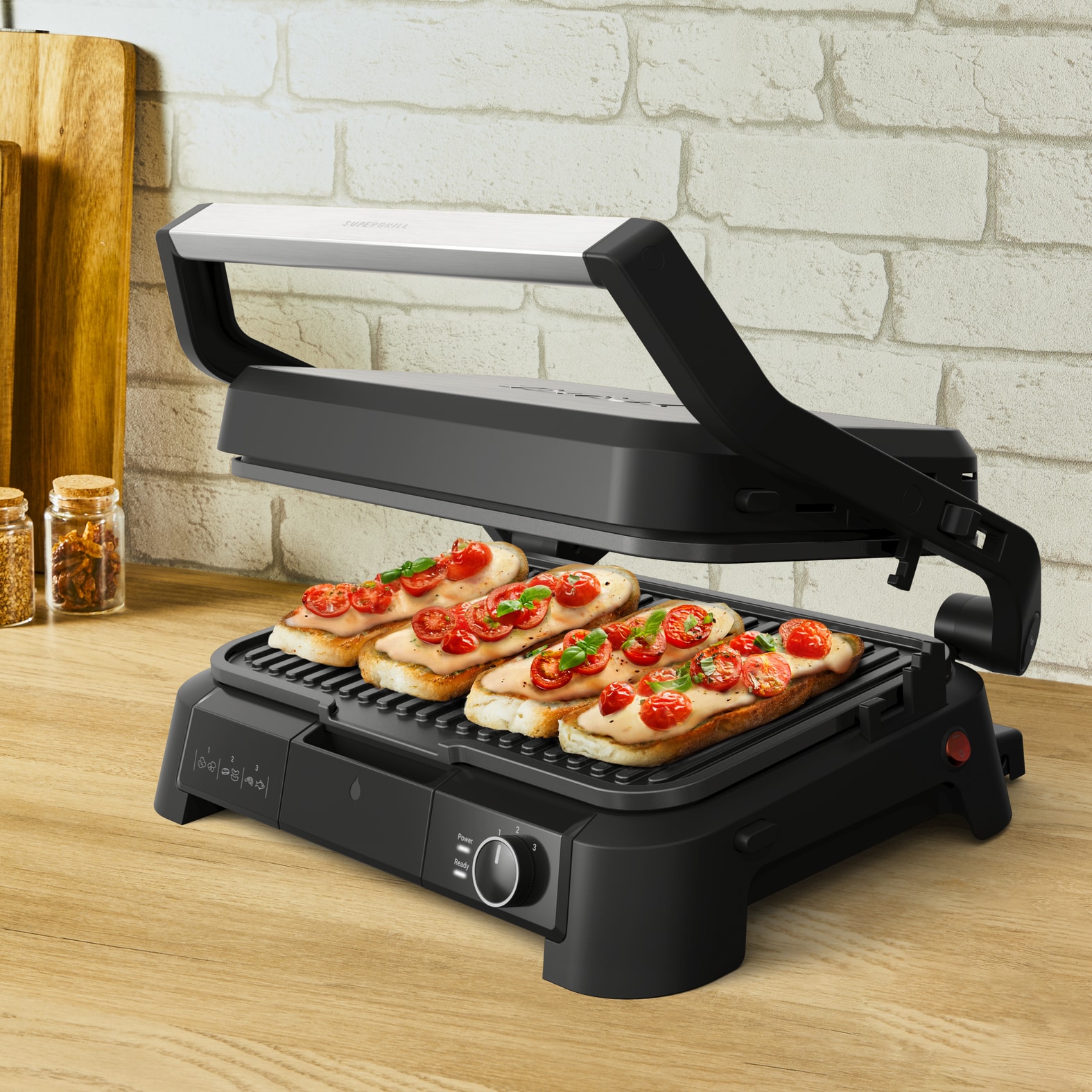 Tefal SuperGrill 3-in-1 XL SuperGrill 3-in-1 GC520D XL contactgrill, barbecue en ovenstand - Afbeelding 8