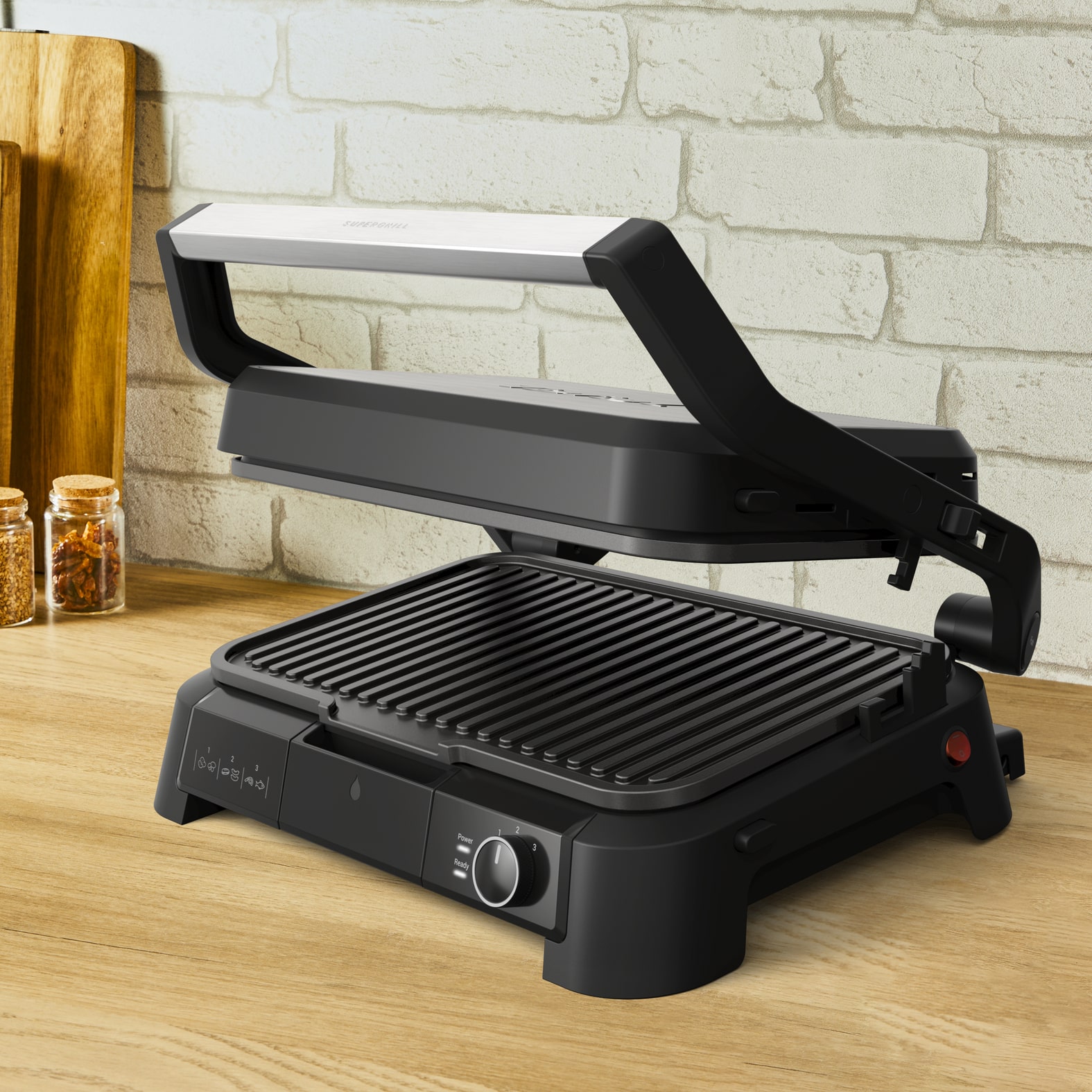 Tefal SuperGrill 3-in-1 XL SuperGrill 3-in-1 GC520D XL contactgrill, barbecue en ovenstand - Afbeelding 3