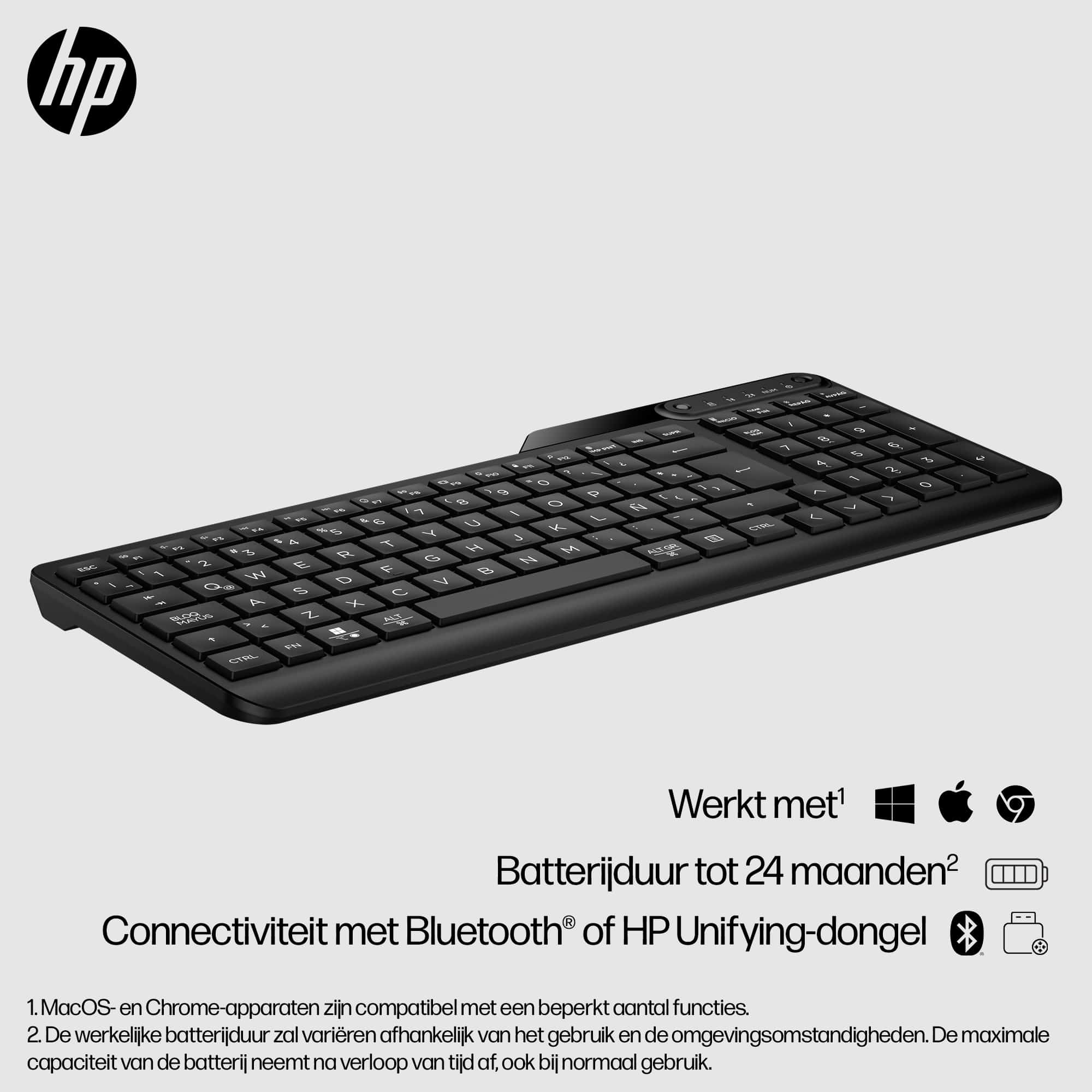 HP 475 dual-mode draadloos toetsenbord - Afbeelding 5