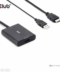 CLUB3D HDMI + Micro USB to DisplayPort 4K120Hz or 8K30Hz M/F Active Adapter - Afbeelding 3