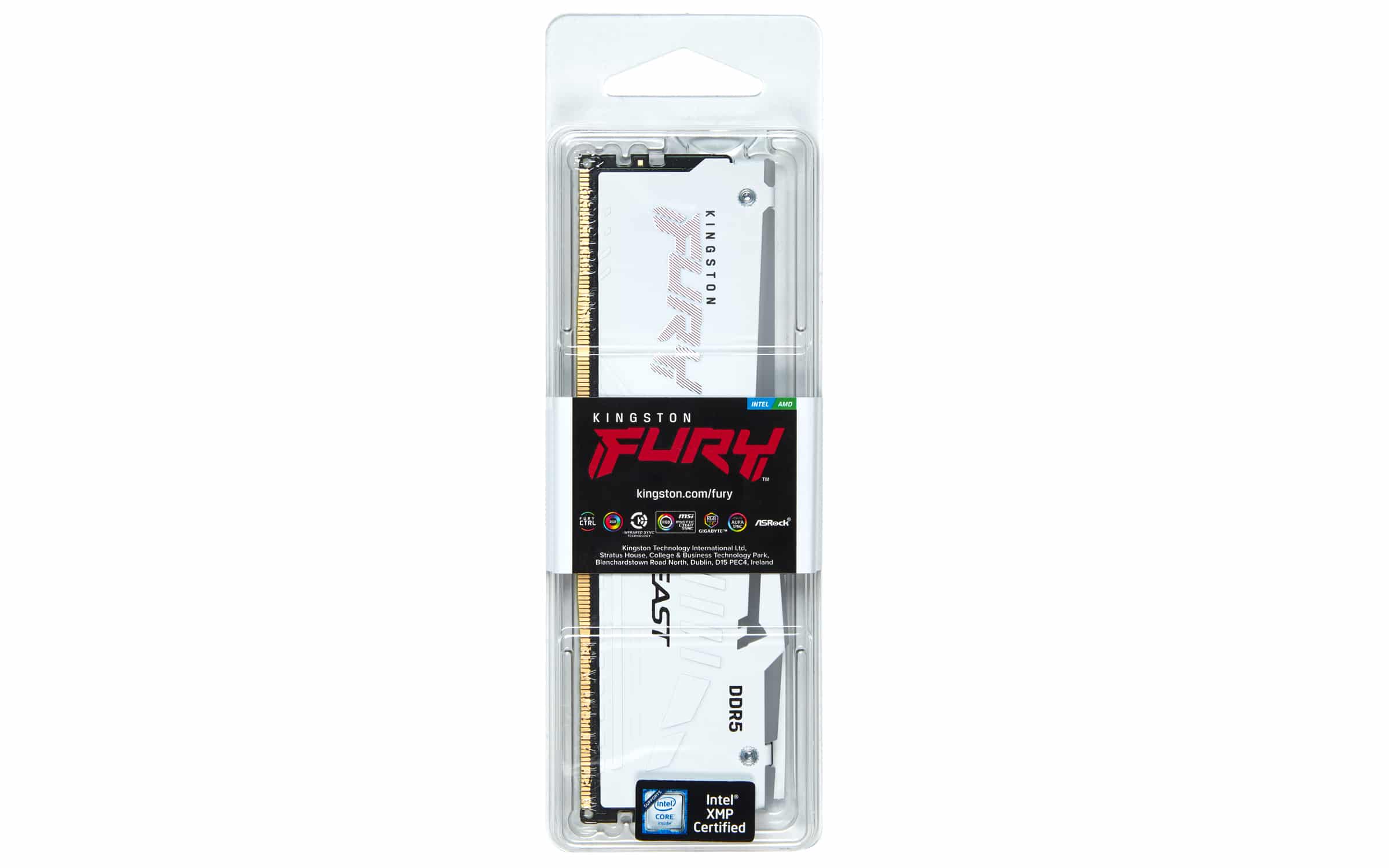 Kingston Technology FURY Beast 32GB 5200MT/s DDR5 CL40 DIMM White RGB XMP - Afbeelding 4