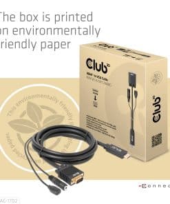 CLUB3D HDMI to VGA Cable M/M 2m/6.56ft 28AWG - Afbeelding 8