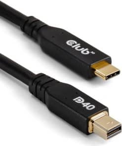 CLUB3D CAC-1561 DisplayPort kabel 2 m Mini DisplayPort USB Type-C Zwart - Afbeelding 2