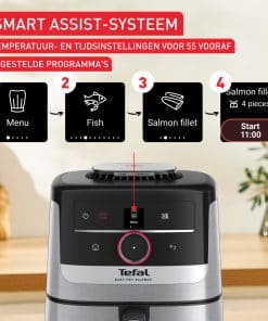 Tefal Easy Fry Smart & Silence 5L stille air fryer EY572DE0 - Afbeelding 4