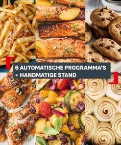 Tefal Ever Fry Dual Flex EY9278 Airfryer met flexibel tussenschot en infraroodtechnologie - 7 programma's - 9L - Afbeelding 6