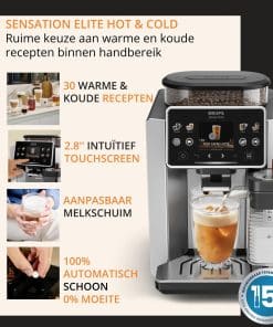 Krups Sensation Elite Hot & Cold EA918G volautomatische koffiemachine - Afbeelding 7