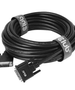 CLUB3D DVI-D Dual Link 24+1 M/M Cable 3m/9.84ft Bidirectional 28AWG