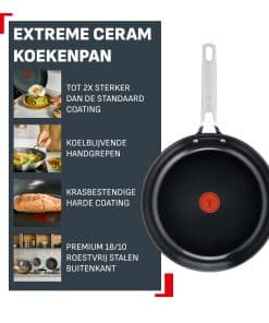 Tefal Extreme keramische koekenpan 28 cm - inductie - Afbeelding 2