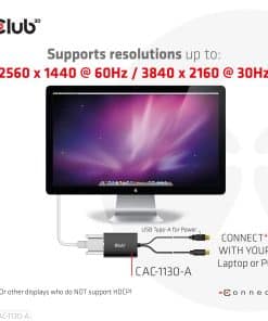 CLUB3D Mini DisplayPort to Dual Link DVI, HDCP OFF version for Apple Cinema Displays Active Adapter - Afbeelding 5