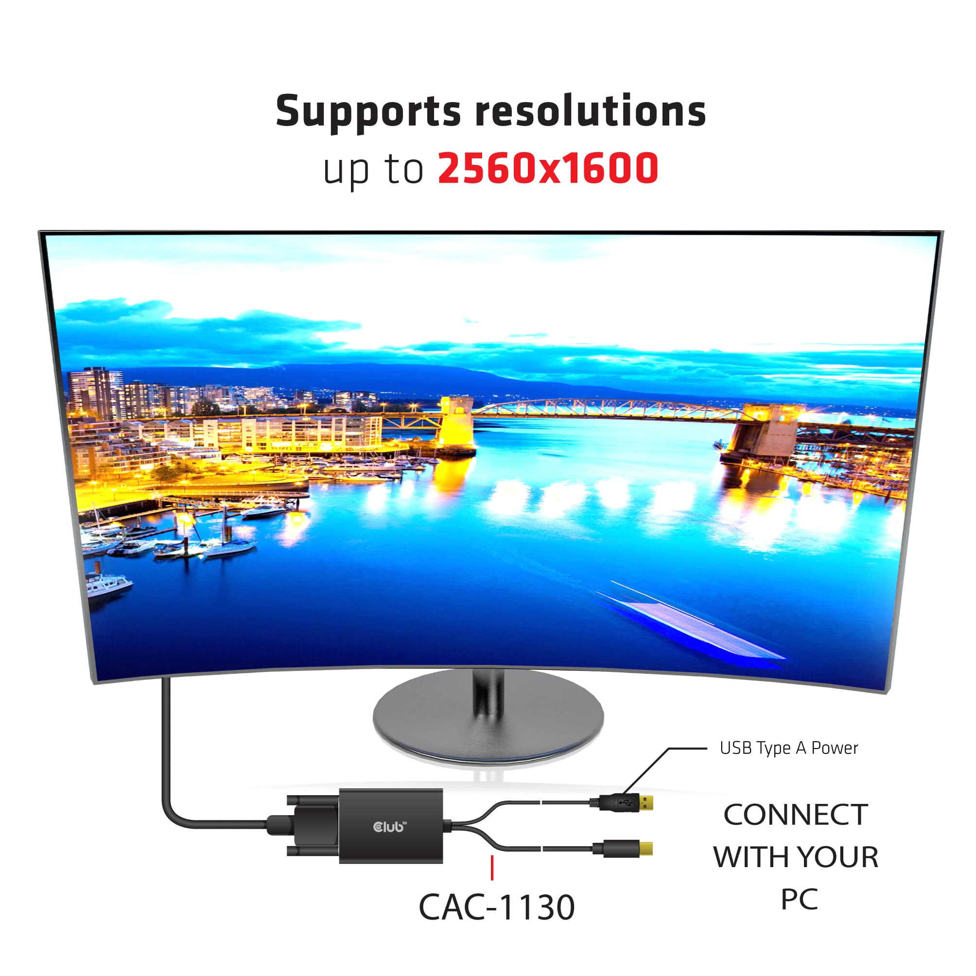 CLUB3D MiniDisplayPort 1.2a to Dual Link DVI-D Active Adapter - Afbeelding 6