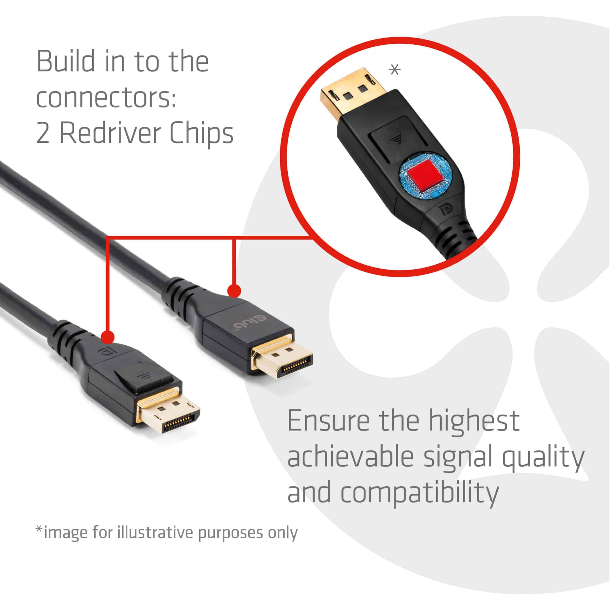 CLUB3D DisplayPort 2.1 DP54-kabel 8K 165 Hz 5 m / 16,40 ft - Afbeelding 3