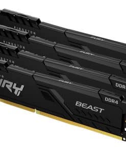 Kingston Technology FURY Beast 64GB 3200MT/s DDR4 CL16 DIMM (Kit van 4) 1Gx8 Black