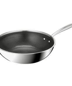 Tefal Master Ceramic, wokpan van 28 cm, optimaal braden, bereidingen komen moeiteloos los, geschikt voor inductie