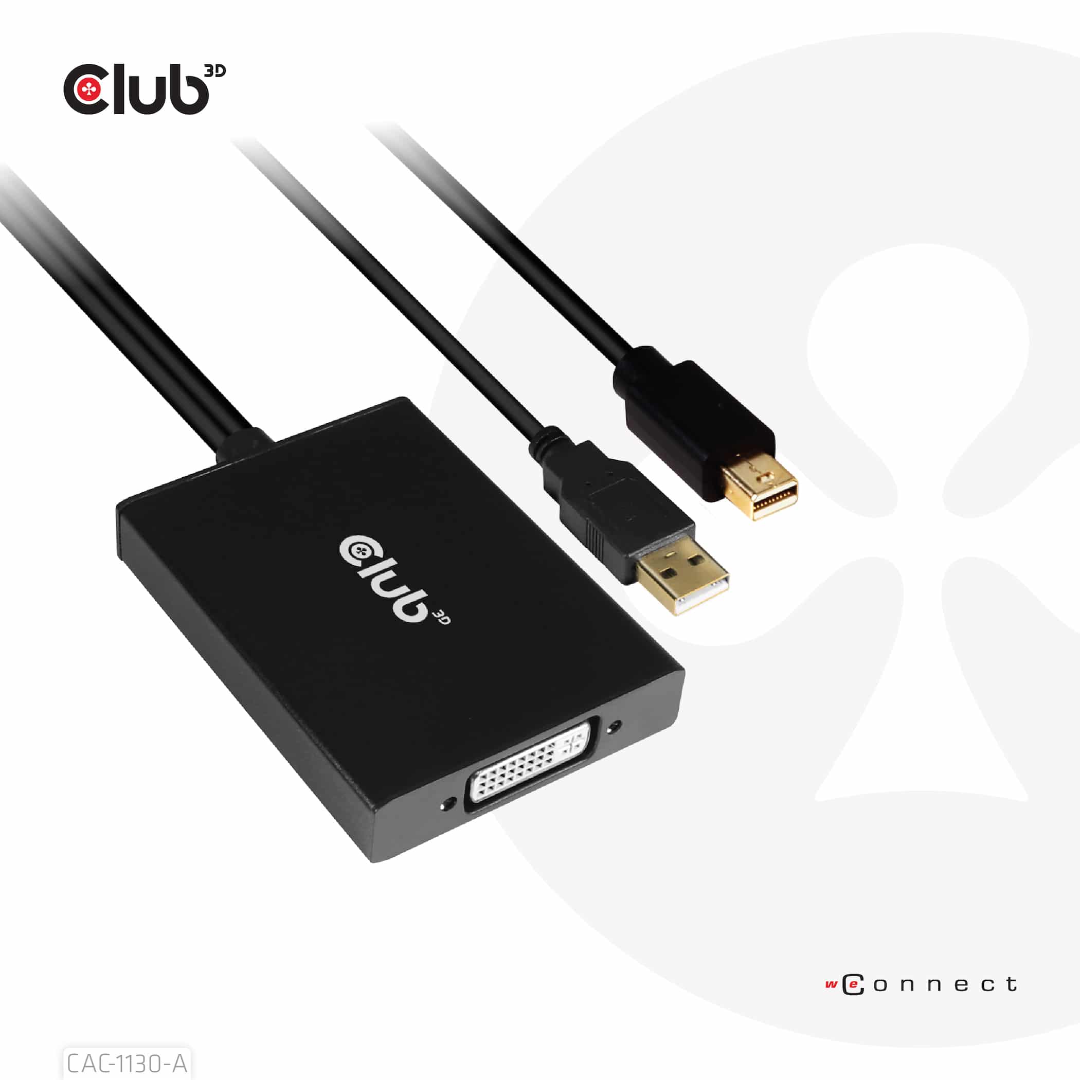CLUB3D Mini DisplayPort to Dual Link DVI, HDCP OFF version for Apple Cinema Displays Active Adapter - Afbeelding 8