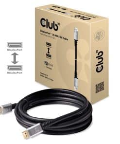CLUB3D DisplayPort 1.4 HBR3 8K Kabel M/M 4meter - Afbeelding 2