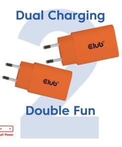 CLUB3D CAC-3023 oplader voor mobiele apparatuur Smartphone, Universeel Oranje AC Snel opladen Binnen - Afbeelding 2