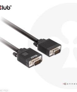 CLUB3D VGA Cable Bidirectional M/M 3m/9.84ft 28AWG - Afbeelding 7