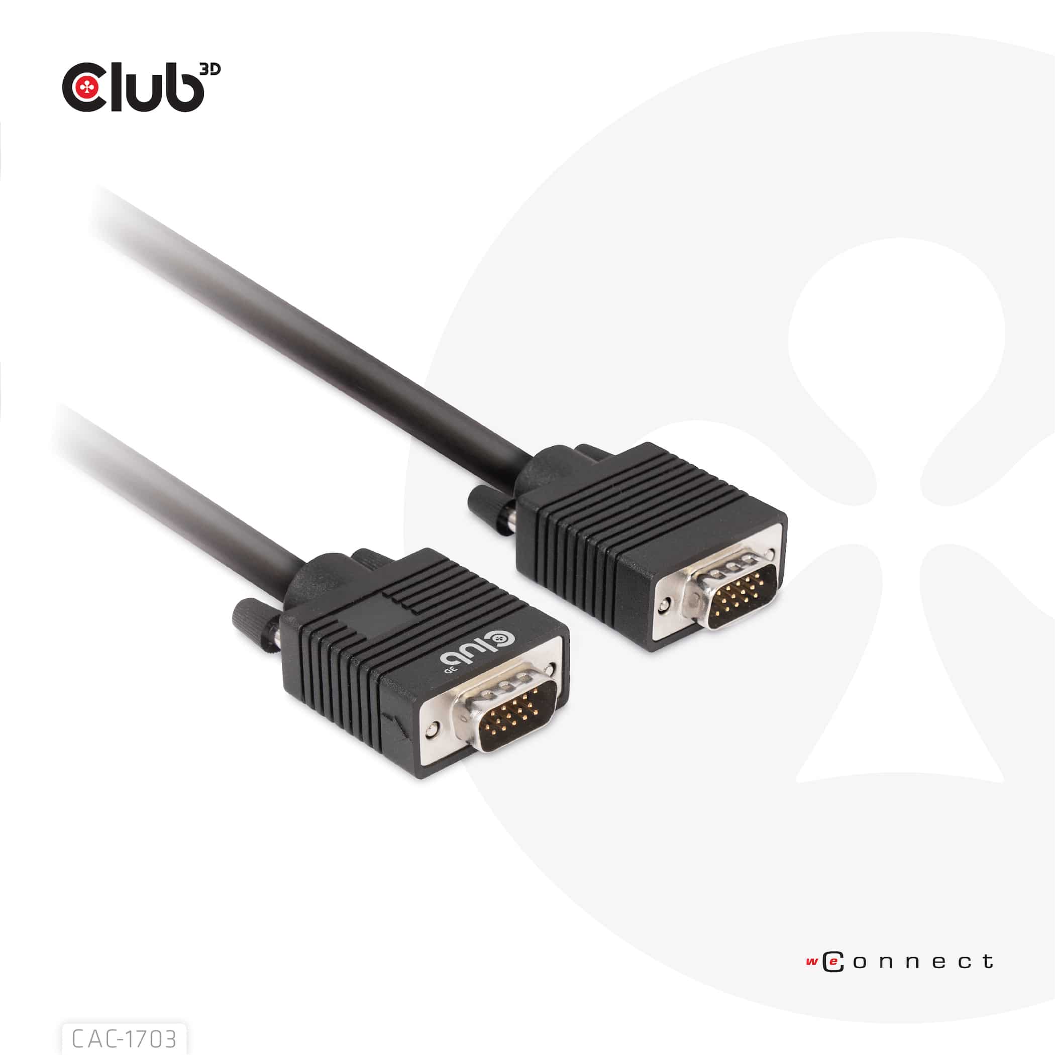 CLUB3D VGA Cable Bidirectional M/M 3m/9.84ft 28AWG - Afbeelding 7