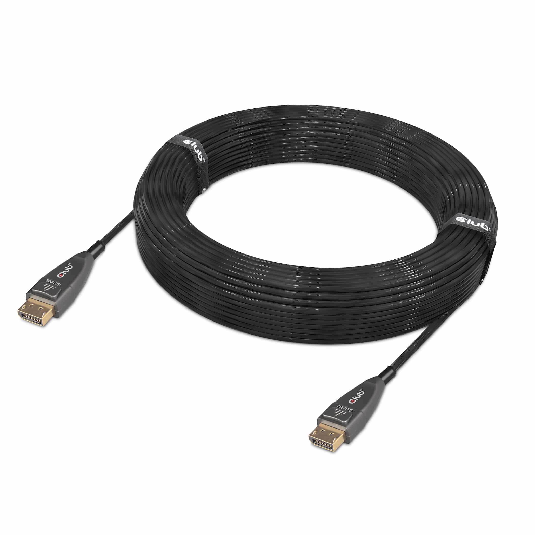 CLUB3D DisplayPort 1.4 Active Optical Cable Unidirectional 4K120Hz 8K60Hz M/M 20m/65.62ft - Afbeelding 3