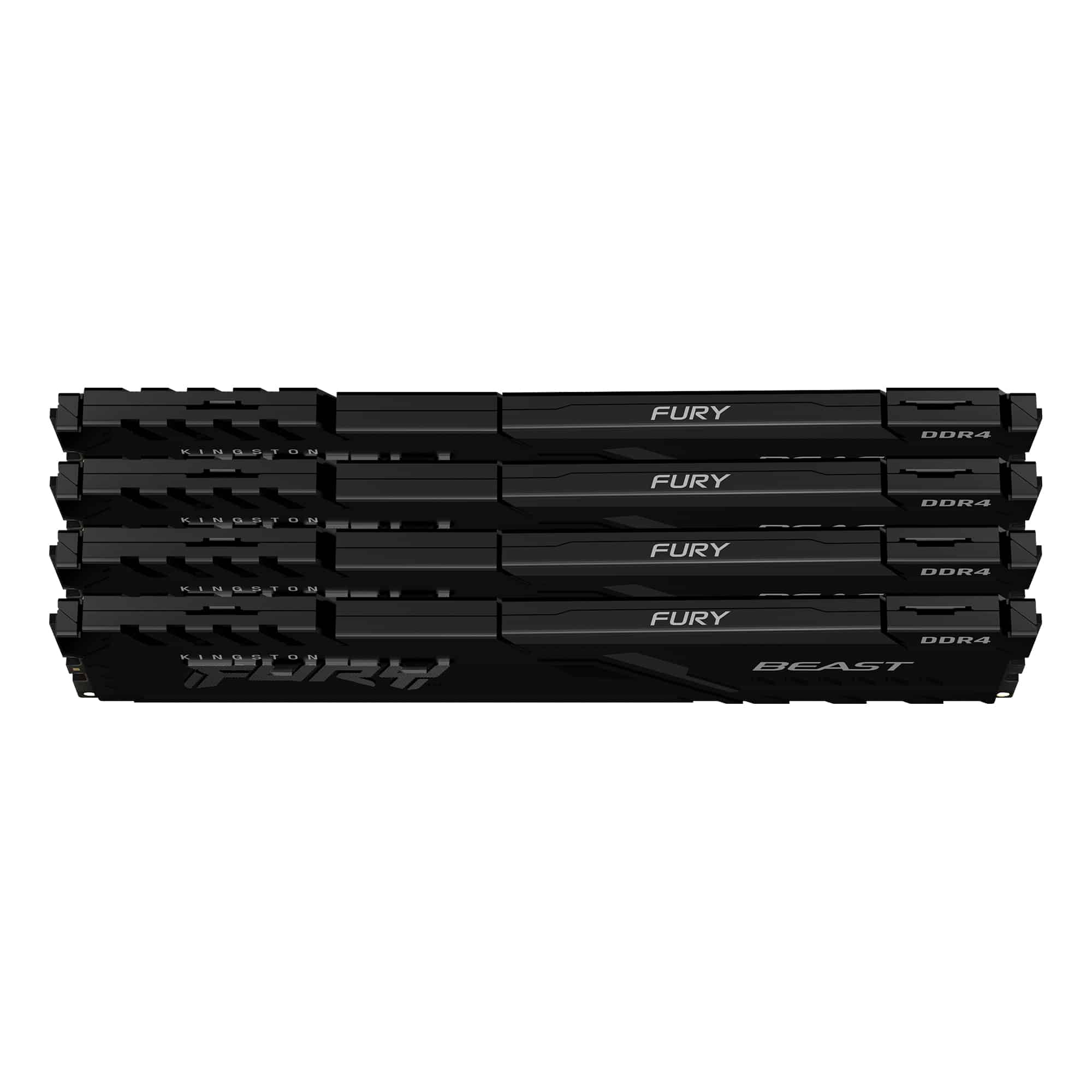 Kingston Technology FURY Beast 32GB 3200MT/s DDR4 CL16 DIMM (Kit van 4) Black - Afbeelding 2