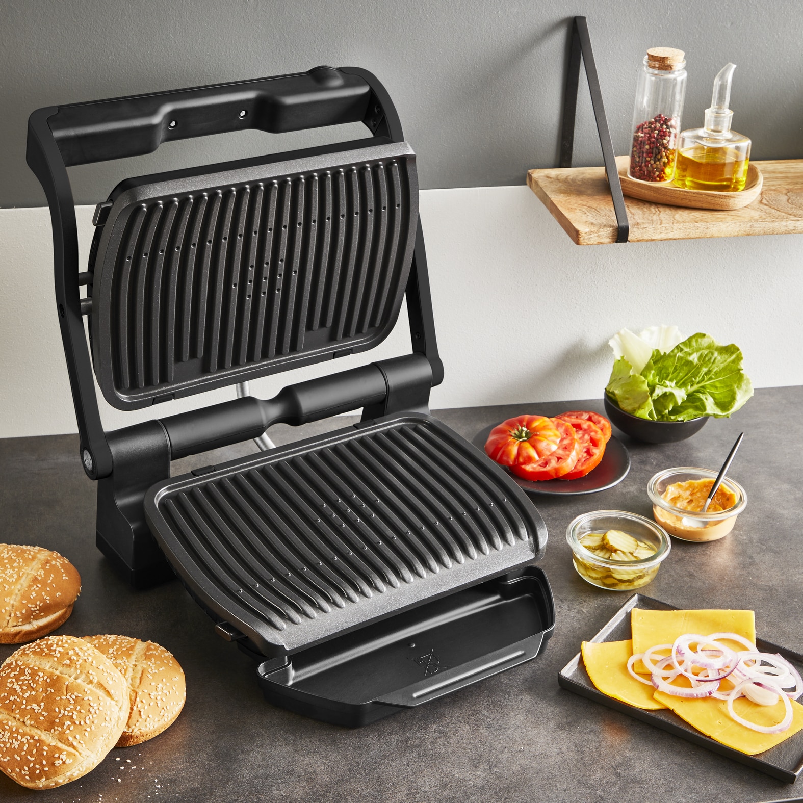 Tefal OptiGrill + OptiGrill+ GC7178 intelligente contactgrill - Afbeelding 5