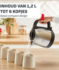 Tefal Express 1,2 L waterkoker RVS - snelle opwarming - automatische uitschakeling KI1E0DE0 - Afbeelding 7