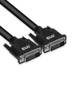 CLUB3D DVI-D Dual Link (24+1) Cable Bidirectional M/M 10m/ - Afbeelding 2