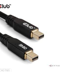 CLUB3D MiniDisplayPort to MiniDisplayPort Bi-Directional VESA DP80 Certified Cable M/M 1m/3.28ft - Afbeelding 2