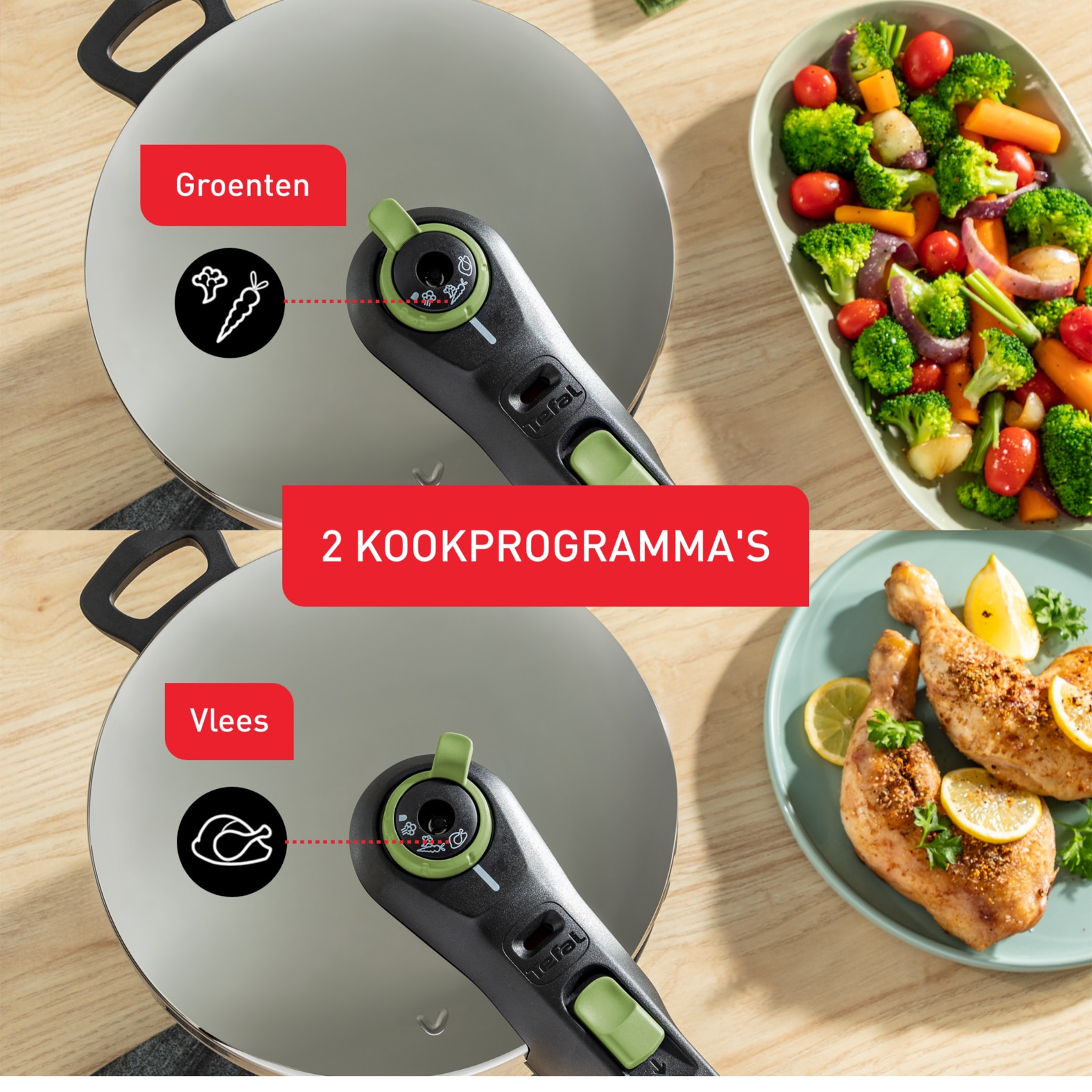 Tefal Secure Trendy Secure 5 Trendy snelkookpan 6L met stoommand - inductie - Afbeelding 5