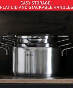 Tefal Nordica 3-delige set (steelpan 16 cm, kookpan 20/24 cm) - inductie - Afbeelding 5