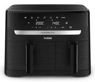 Tefal Easy Fry EY901N Dubbel 8,3 l Vrijstaand 2700 W Heteluchtfriteuse Zwart
