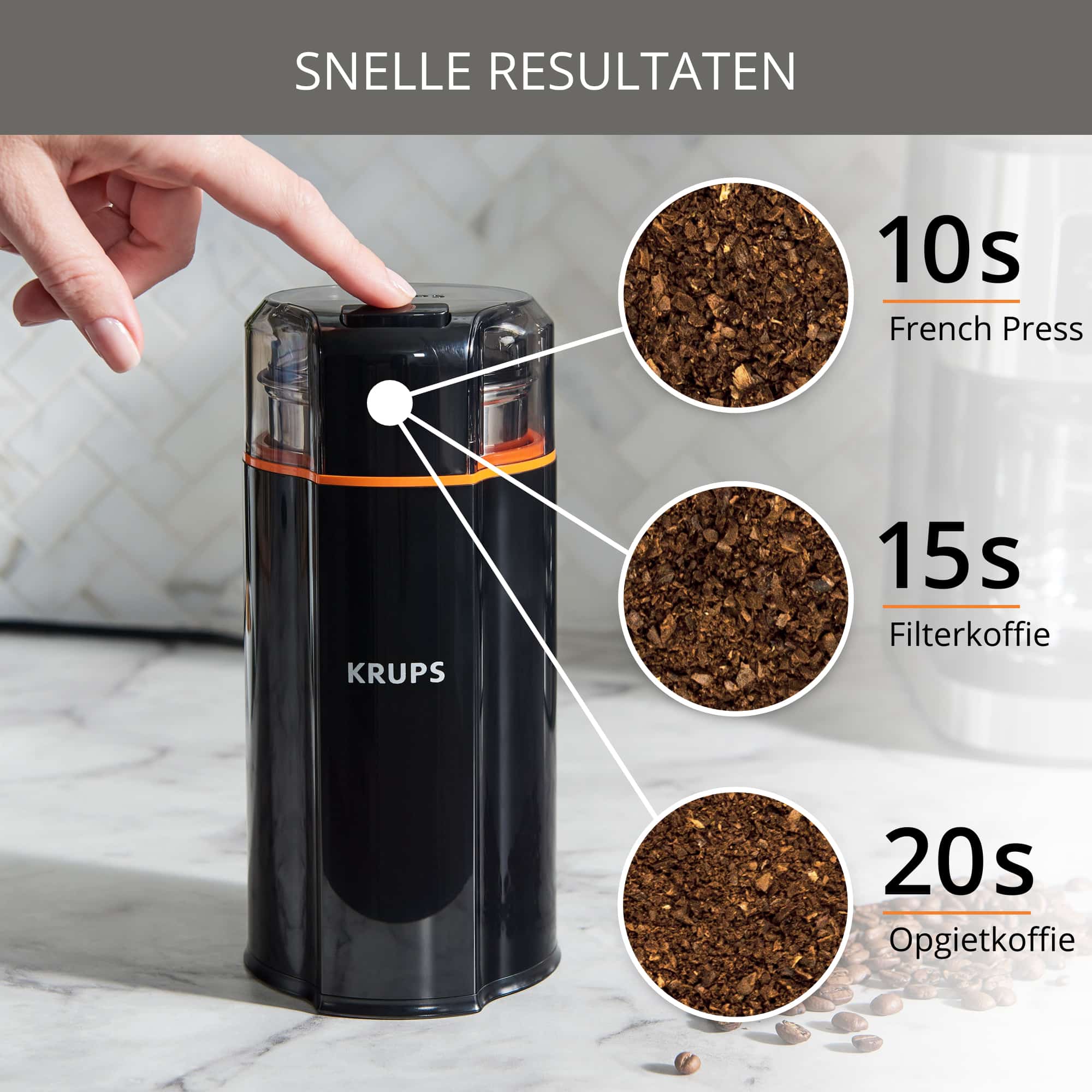 Krups Silent Vortex Koffiemolen GX3328