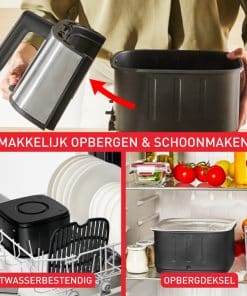 Tefal Easy Fry Smart & Silence 5L stille air fryer EY572DE0 - Afbeelding 5