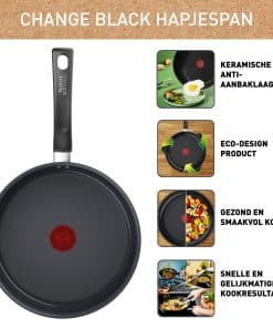 Tefal Change Black keramische hapjespan 24 cm - inductie - Afbeelding 7