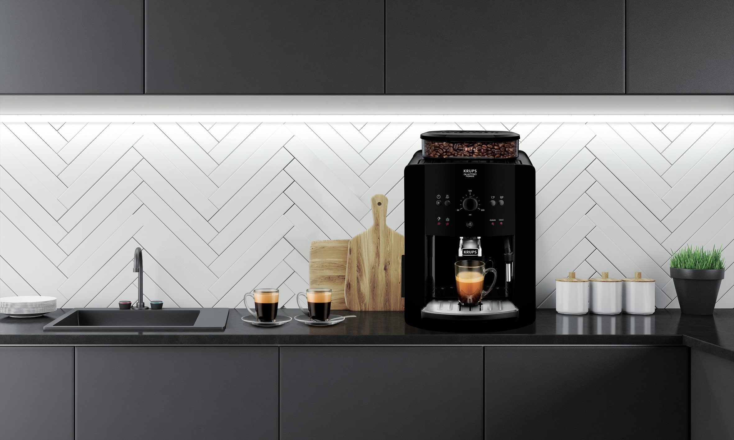 Krups Arabica volautomatische espressomachine - zwart EA8110 - Afbeelding 6