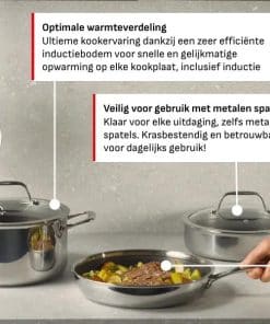 Tefal Master Ceramic keramische koekenpannen set 24/28 cm - inductie - Afbeelding 7