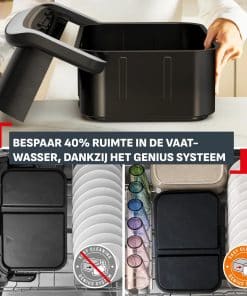 Tefal Ever Fry Dual Flex EY9278 Airfryer met flexibel tussenschot en infraroodtechnologie - 7 programma's - 9L - Afbeelding 5