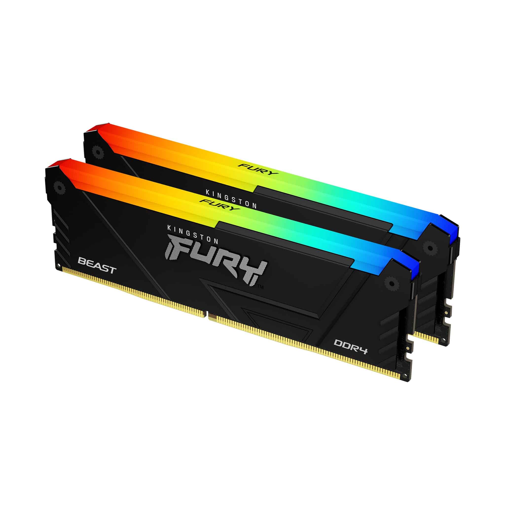 Kingston Technology FURY Beast 16GB 3200MT/s DDR4 CL16 DIMM (Sets van 2) RGB