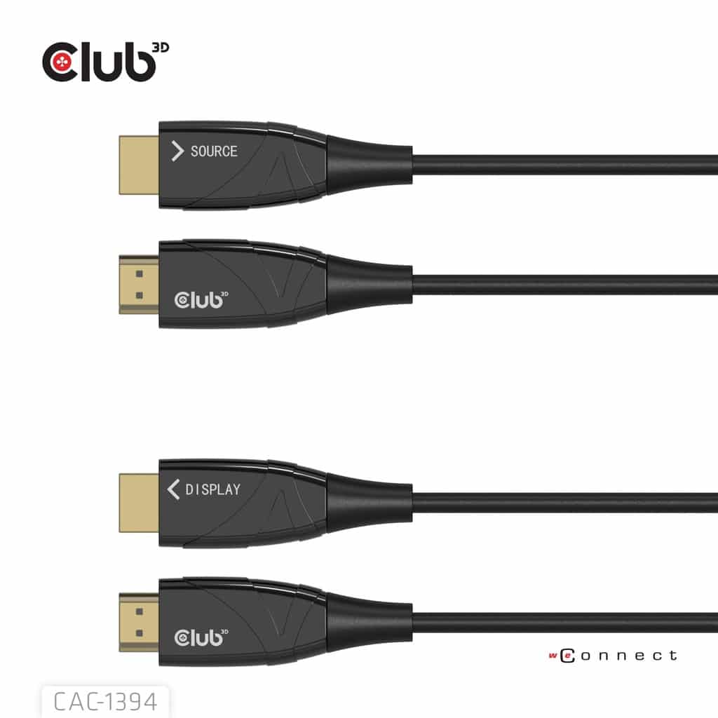 CLUB3D CAC-1394 HDMI kabel 100 m HDMI Type A (Standaard) Zwart - Afbeelding 2