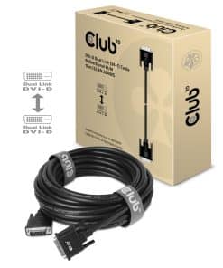 CLUB3D DVI-D Dual Link (24+1) Cable Bidirectional M/M 10m/ - Afbeelding 3
