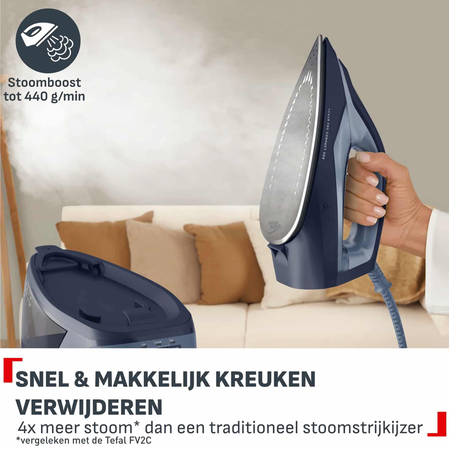 Tefal Power Pro Compact 300 SV6223 stoomgenerator - Afbeelding 2