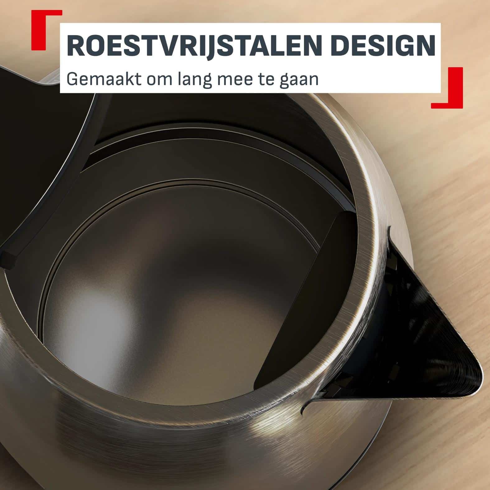 Tefal Express 1,2 L waterkoker RVS - snelle opwarming - automatische uitschakeling KI1E0DE0 - Afbeelding 5