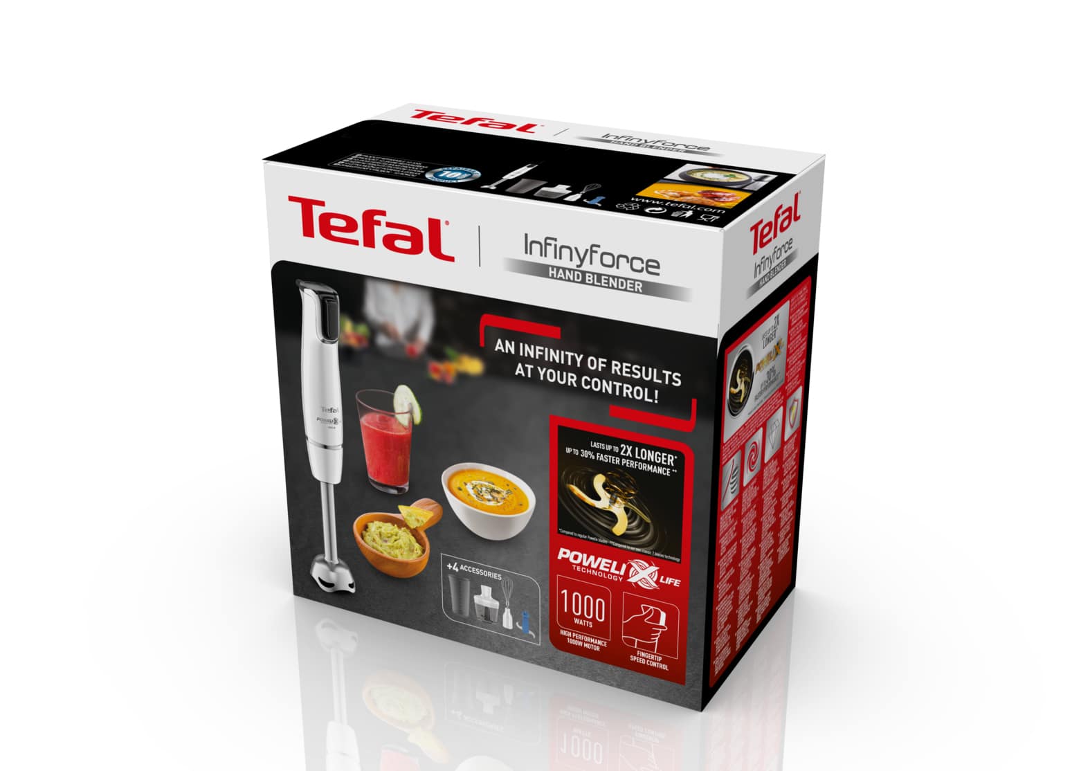 Tefal InfinyForce HB9441 4-in-1 staafmixer Blender - Afbeelding 6