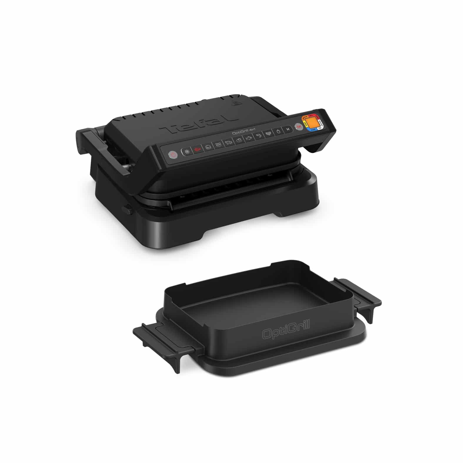 Tefal OptiGrill 4in1 OptiGrill 4-in-1 GC7748 intelligent grill voor complete maaltijden zwart