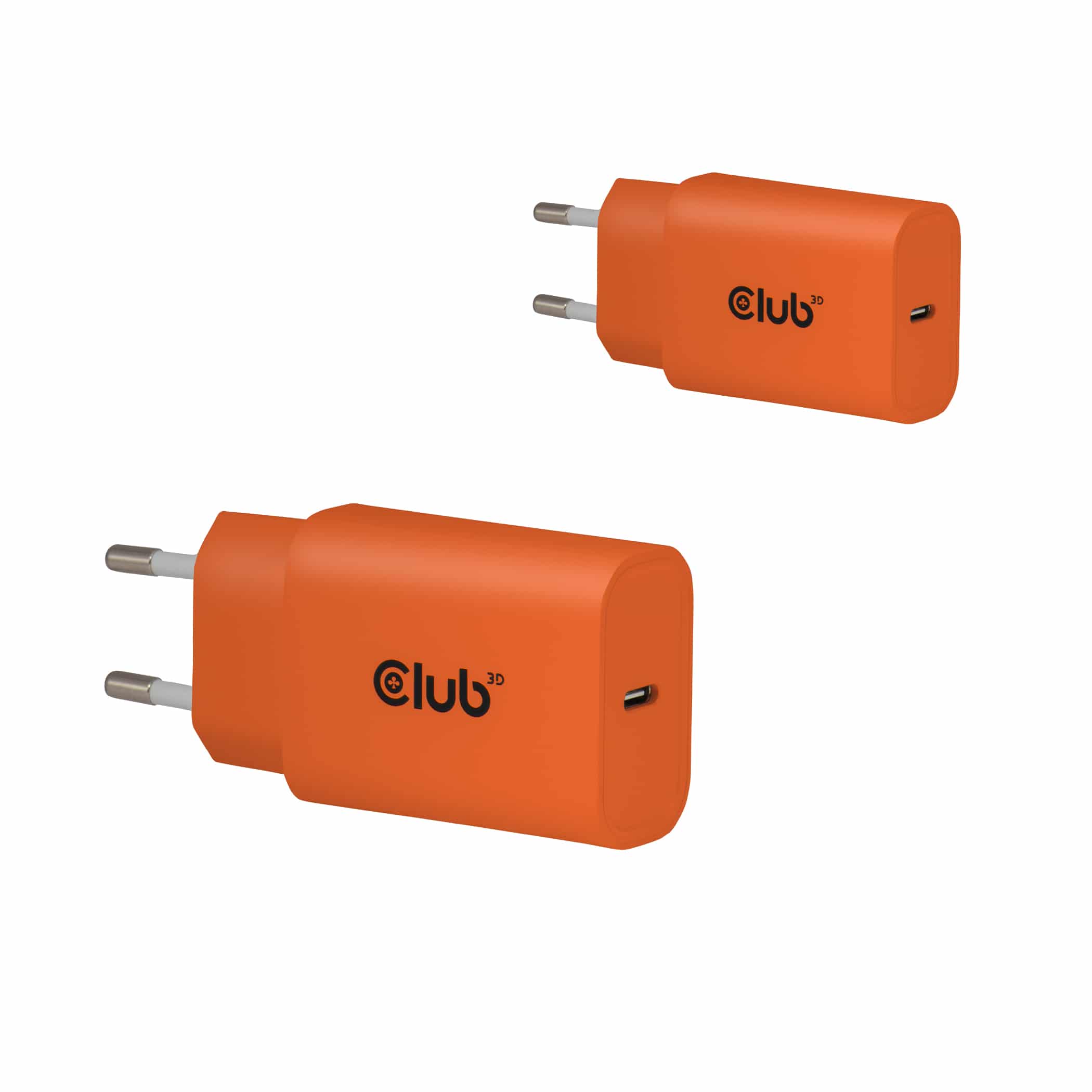 CLUB3D CAC-3023 oplader voor mobiele apparatuur Smartphone, Universeel Oranje AC Snel opladen Binnen