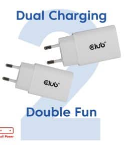 CLUB3D 2-Pack USB C Charger 30 Watt Whit - Afbeelding 2
