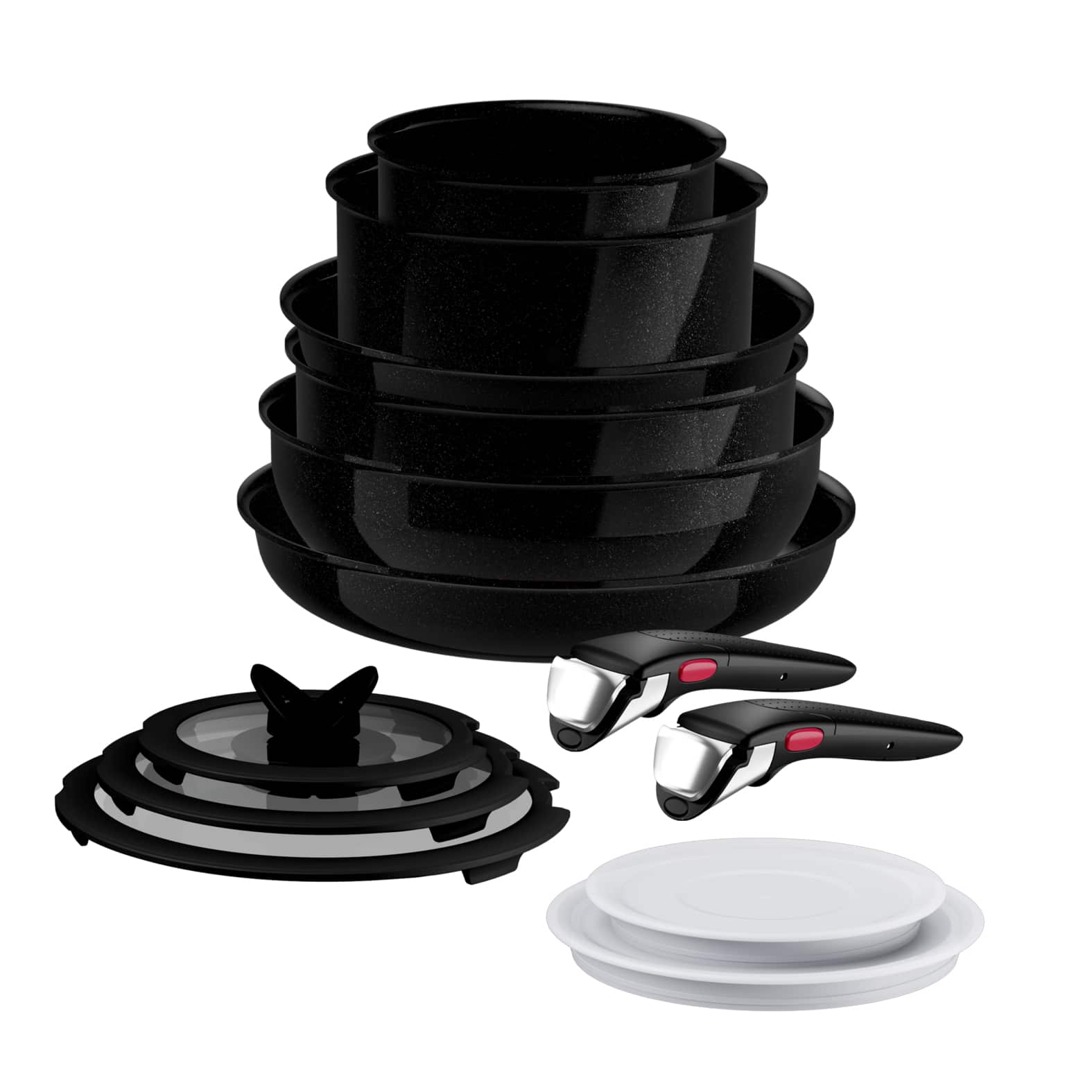 Tefal Ingenio Excellence Ceram keramische 13-delige pannenset - stapelbaar - Fusion Core - inductie - Afbeelding 7