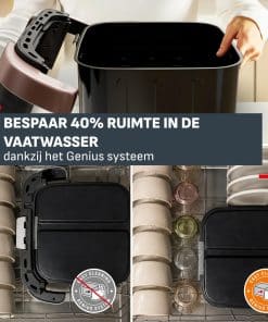 Tefal Ever Fry Trio Air fryer met 3 kookzones - Infraroodtechnologie - 12 L EY968FE0 - Afbeelding 5