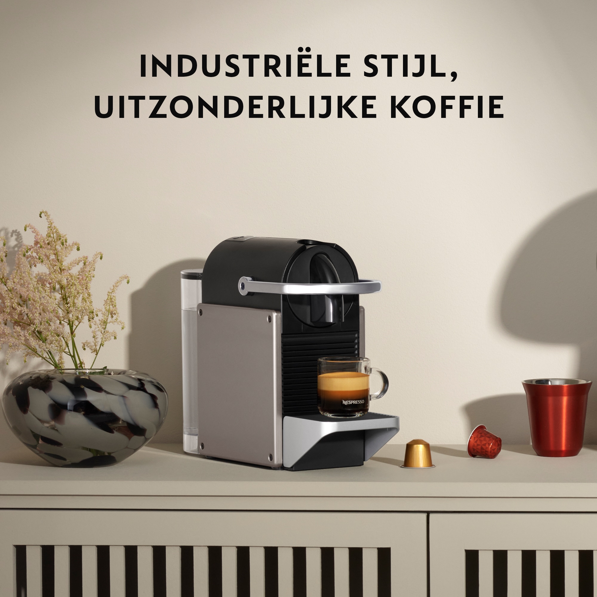 Krups Pixie XN306T koffiemachine, titan - Afbeelding 4