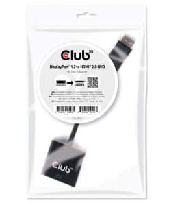 CLUB3D DisplayPort 1.2 to HDMI 2.0 UHD Active Adapter - Afbeelding 2